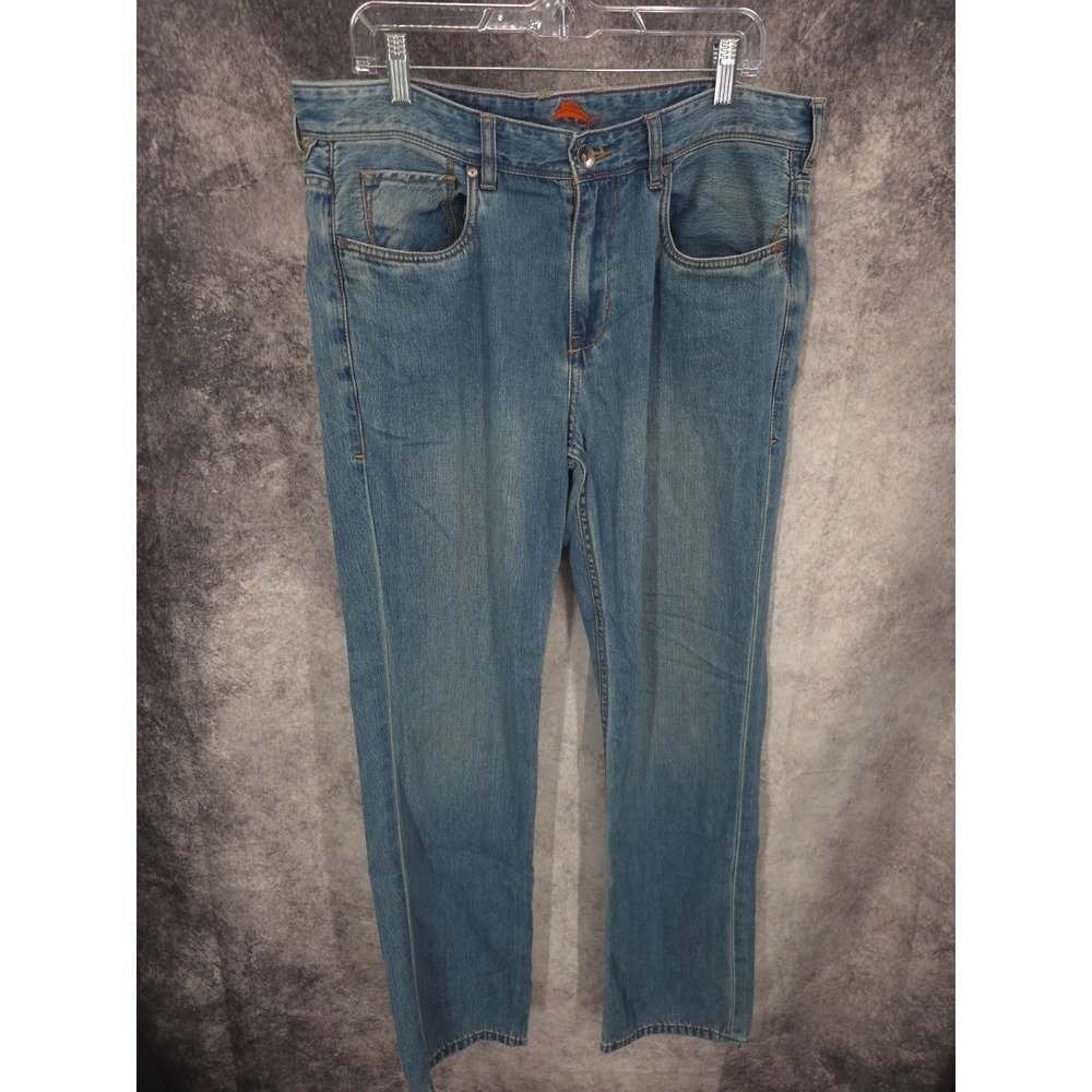 Tommy Bahama Jeans Mens 35 X 32 Blue Cayman Island Relaxed Fit Denim Medium Wash